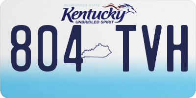 KY license plate 804TVH