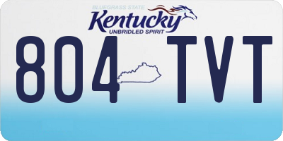 KY license plate 804TVT