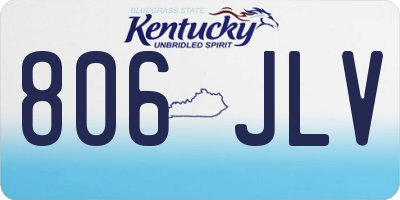 KY license plate 806JLV