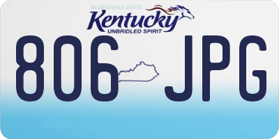 KY license plate 806JPG