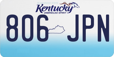 KY license plate 806JPN