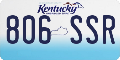 KY license plate 806SSR