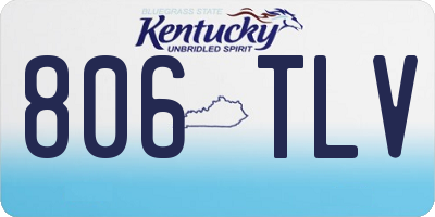 KY license plate 806TLV