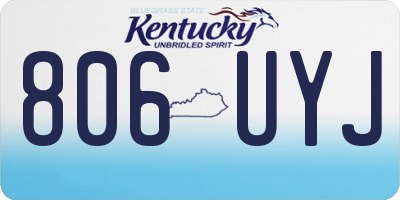 KY license plate 806UYJ