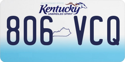 KY license plate 806VCQ