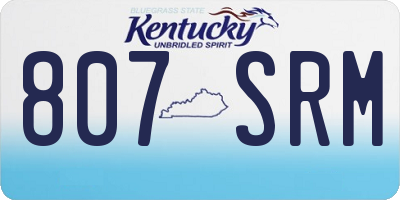 KY license plate 807SRM