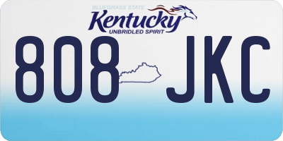 KY license plate 808JKC