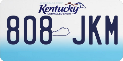 KY license plate 808JKM