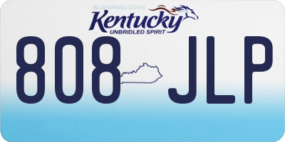 KY license plate 808JLP