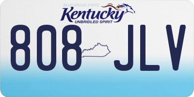 KY license plate 808JLV