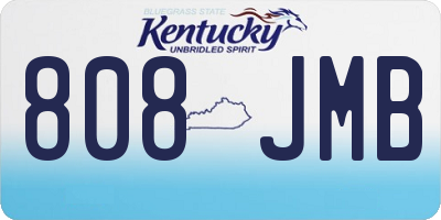 KY license plate 808JMB