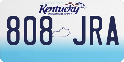 KY license plate 808JRA