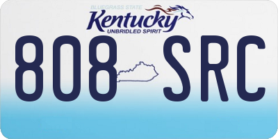 KY license plate 808SRC