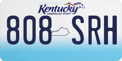 KY license plate 808SRH