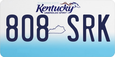 KY license plate 808SRK