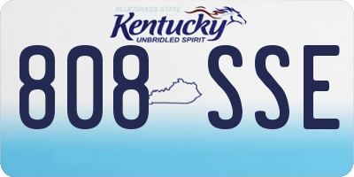 KY license plate 808SSE