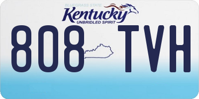 KY license plate 808TVH