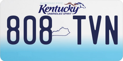 KY license plate 808TVN