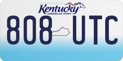 KY license plate 808UTC