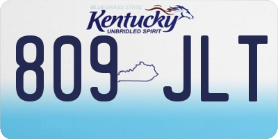 KY license plate 809JLT