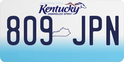KY license plate 809JPN