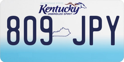 KY license plate 809JPY
