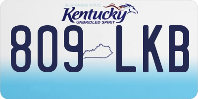 KY license plate 809LKB