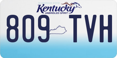 KY license plate 809TVH