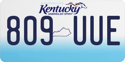 KY license plate 809UUE