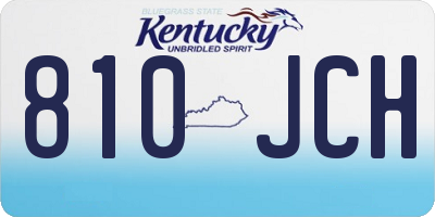 KY license plate 810JCH