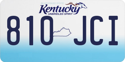 KY license plate 810JCI