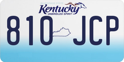 KY license plate 810JCP