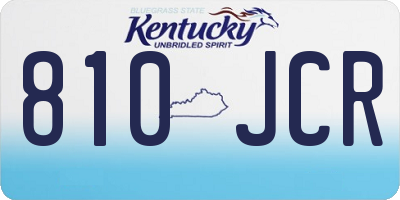 KY license plate 810JCR