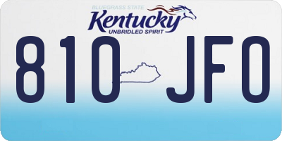 KY license plate 810JFO