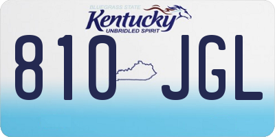 KY license plate 810JGL