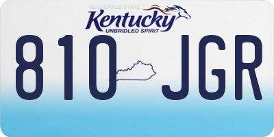 KY license plate 810JGR