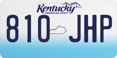 KY license plate 810JHP
