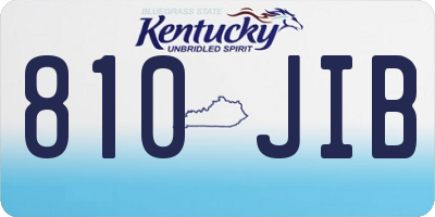 KY license plate 810JIB