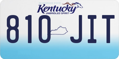 KY license plate 810JIT