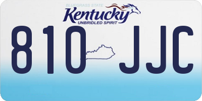 KY license plate 810JJC