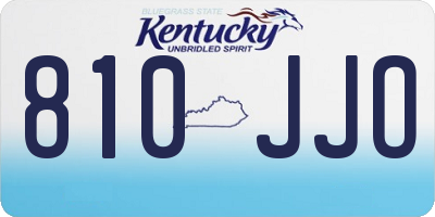 KY license plate 810JJO