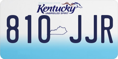 KY license plate 810JJR