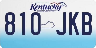 KY license plate 810JKB