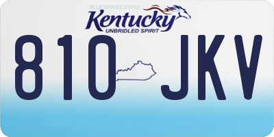 KY license plate 810JKV