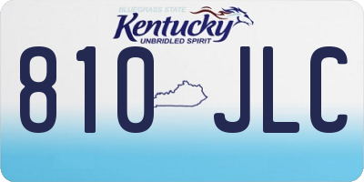 KY license plate 810JLC