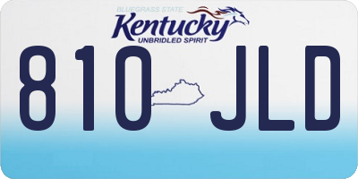 KY license plate 810JLD