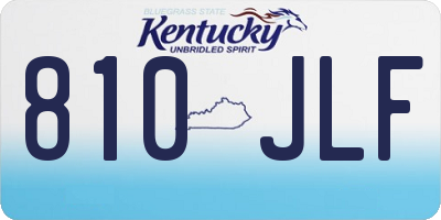 KY license plate 810JLF