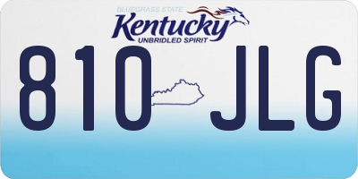 KY license plate 810JLG