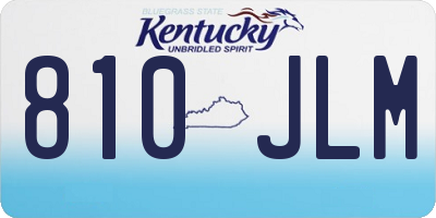 KY license plate 810JLM