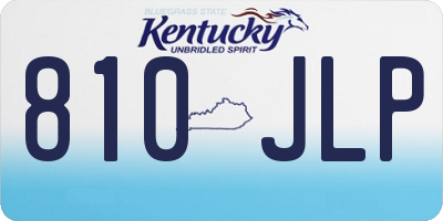 KY license plate 810JLP